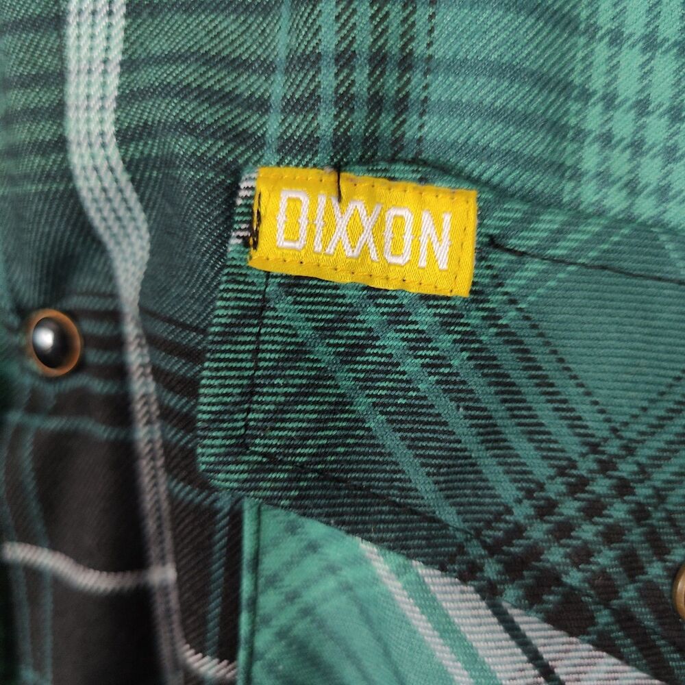 Dixxon Flannel 'The Reilly' Mens Size 2X Pearl Snap Green Plaid Irish - Picture 6 of 9